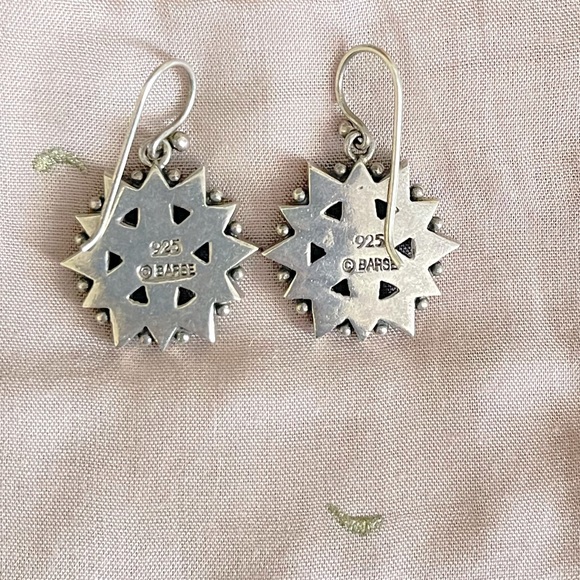 Vintage Barse Sterling Silver Multi-gemstones Earrings - Picture 3 of 8